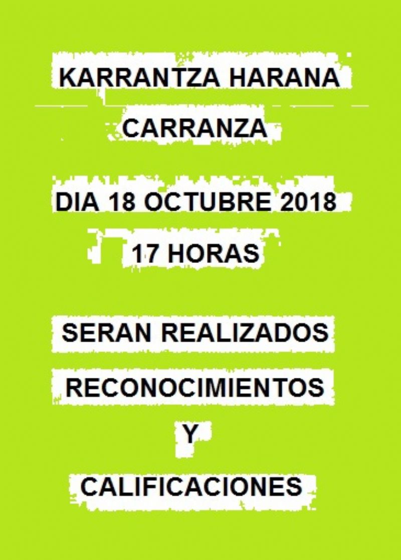 Cartel de RECONOCIMIENTOS DE RAZA