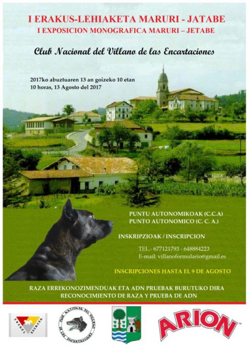 Cartel de I EXPOSICIÓN MONOGRÁFICA MARURI-JATABE